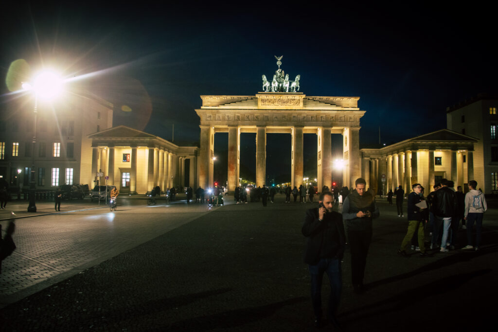 Berlin Brandenburger Tor bei Nacht