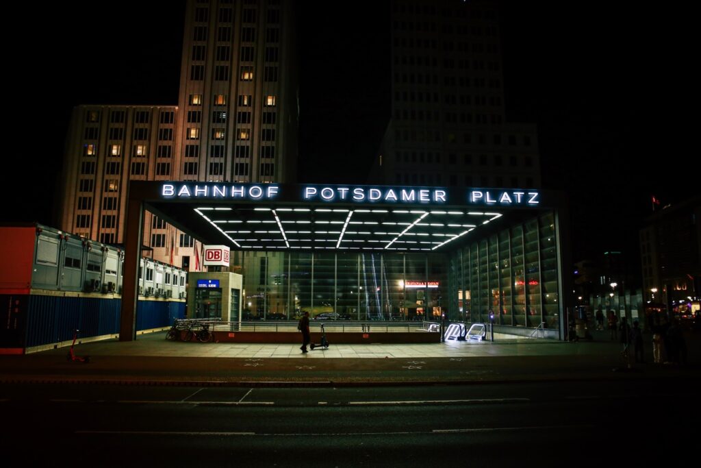 Berlin Sehenswürdigkeiten - Potsdamer Platz bei Nacht
