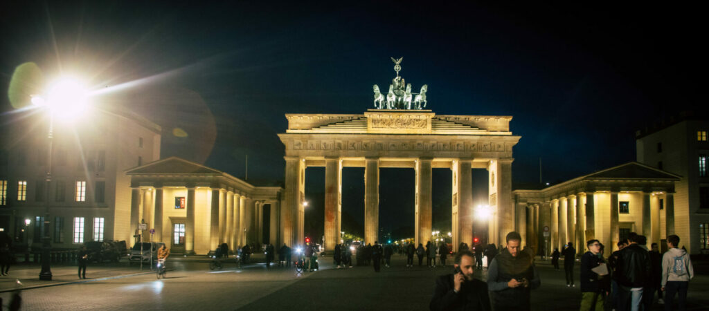 Berlin Brandenburger Tor bei Nacht